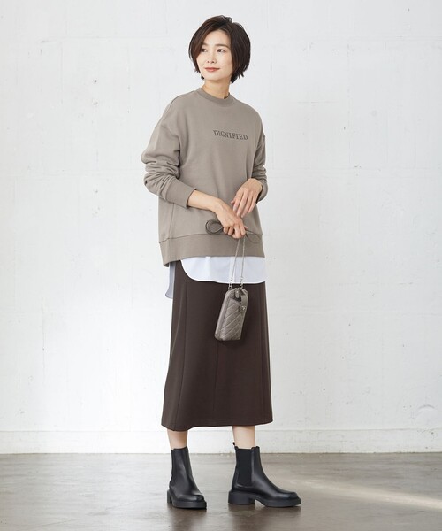 J.PRESS(ジェイプレス)の「【WEB限定】URAKE LOGO スウェット(Tシャツ/カットソー・レディース・グレー系/ブラウン系/スカイブルー系・MEDIUM/LARGE)」の9枚目の写真