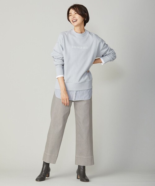 J.PRESS(ジェイプレス)の「【WEB限定】URAKE LOGO スウェット(Tシャツ/カットソー・レディース・グレー系/ブラウン系/スカイブルー系・MEDIUM/LARGE)」の10枚目の写真