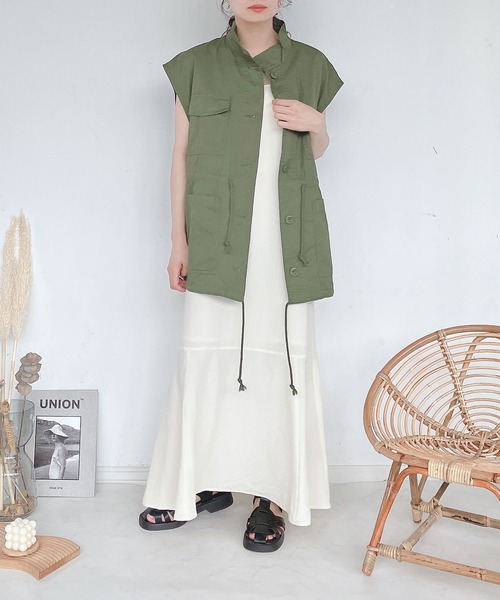 AS KNOW AS plus（アズノゥアズプラス）の「♪5分袖ブラウスとキャミワンピース セット（ワンピース・レディース・チェック/ブラック/アイボリー/ブラウン・FREE）」の13枚目の写真