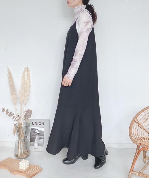 AS KNOW AS plus（アズノゥアズプラス）の「♪5分袖ブラウスとキャミワンピース セット（ワンピース・レディース・チェック/ブラック/アイボリー/ブラウン・FREE）」の22枚目の写真