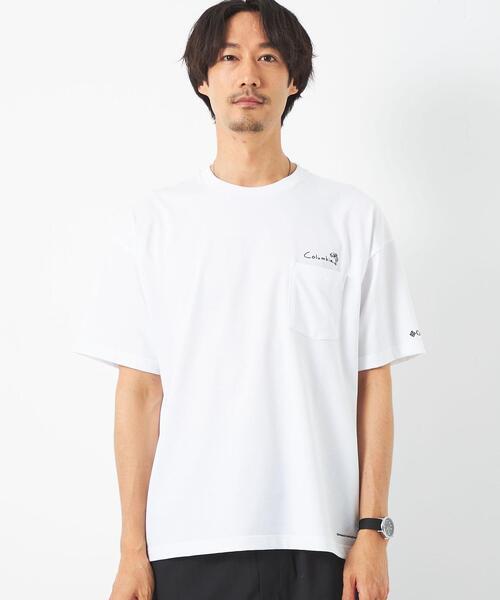 Jonas Claesson（ジョナスクレアッソン）の「＜Columbia × Jonas Claesson＞CREST 半袖 Tシャツ カットソー（Tシャツ/カットソー・メンズ・ホワイト/ダークグリーン・M/L）」の3枚目の写真