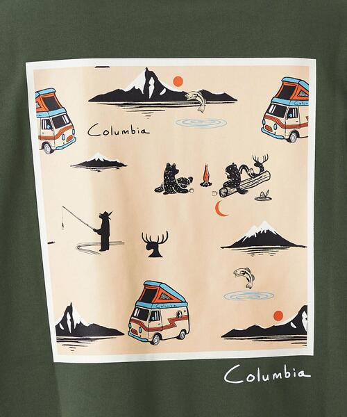 Jonas Claesson（ジョナスクレアッソン）の「＜Columbia × Jonas Claesson＞CREST 半袖 Tシャツ カットソー（Tシャツ/カットソー・メンズ・ホワイト/ダークグリーン・M/L）」の15枚目の写真