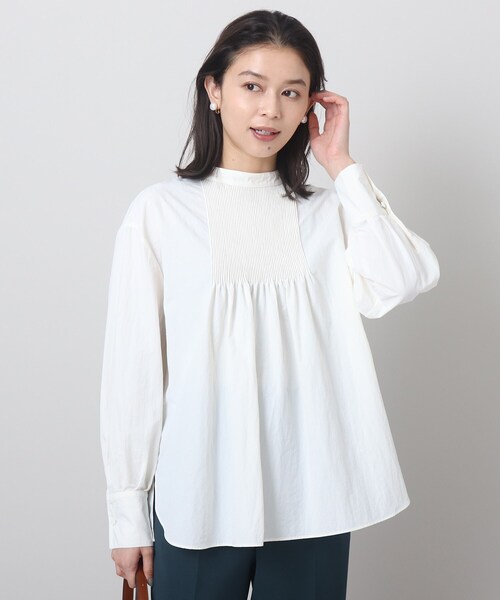 アンタイトル 半袖ブラウス 2024ss オフホワイト サイズ2 楽天市場】【SALE／70%OFF】【ジャケットのインナーに】タック