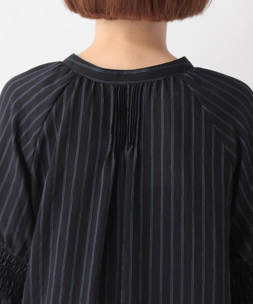 A part by（アパートバイ）の「ストライプシャーリングワンピース  124634（シャツワンピース・レディース・ベージュ/ネイビー・FREE）」の17枚目の写真