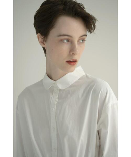 To b. by agnes b.（トゥービーバイアニエスベー）の「WJ04 ROBE ベーシックシャツドレス（シャツワンピース・レディース・ホワイト・38/36/40）」の10枚目の写真