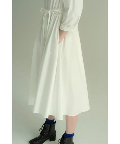 To b. by agnes b.（トゥービーバイアニエスベー）の「WJ04 ROBE ベーシックシャツドレス（シャツワンピース・レディース・ホワイト・38/36/40）」の11枚目の写真
