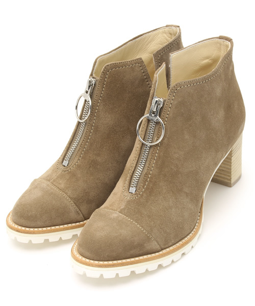 HYSTERIC GLAMOUR（ヒステリックグラマー）の「CENTER ZIP アンクルブーツ（ブーツ・レディース・ベージュ/インディゴブルー/ブラック・23cm/24cm/25cm）」の3枚目の写真