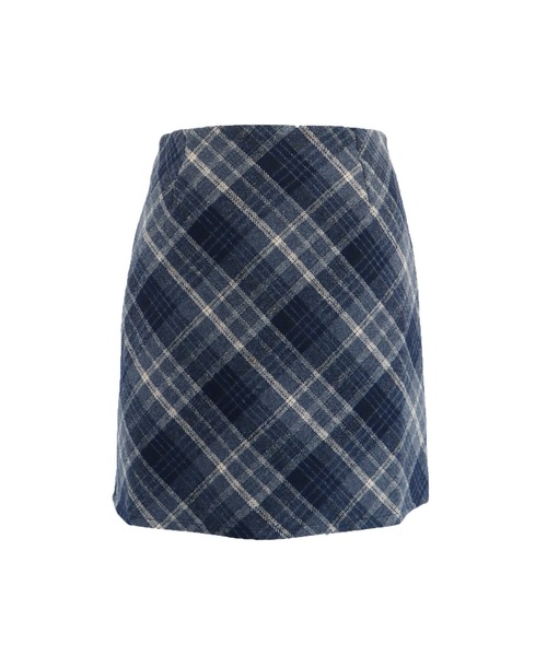 BLUEEAST（ブルーイースト）の「チェック台形ミニスカート（スカート・レディース・ブラック/ベージュ・MEDIUM）」の22枚目の写真