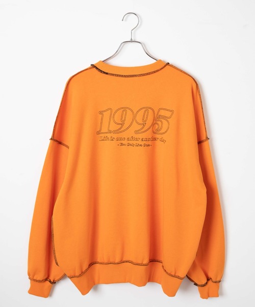 新入荷 セール】WEGO/インサイドアウトステッチBIGプルオーバー トップス