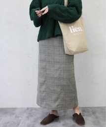 Per sist ence/パーシエンス グレンチェックIラインスカート
