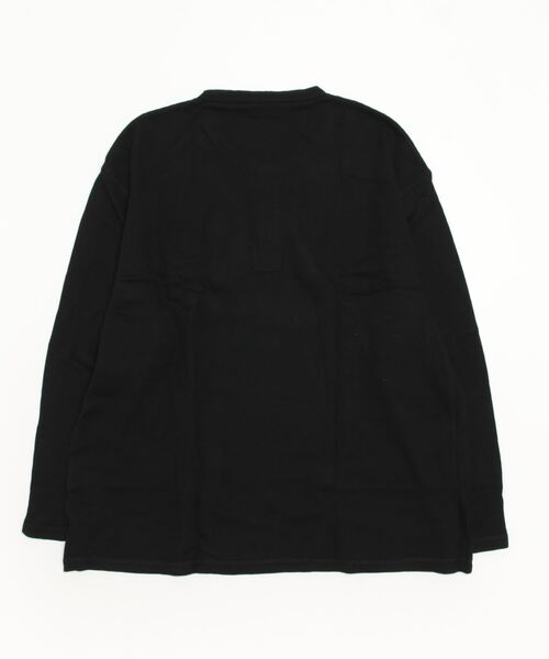 B&T CLUB(ビーティークラブ)の「ヘンリーネック ロング Tシャツ(Tシャツ/カットソー・メンズ・ブラック/カーキ/グレー/ホワイト/ネイビー・X5(9L~10L)/X2(4L~5L)/X3(6L~7L)/X4(8L~9L)/X1(3L~4L))」の12枚目の写真