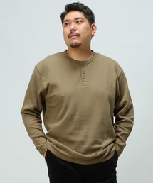 ヘンリーネック ロング Tシャツ