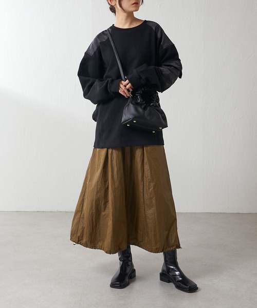 Lui's（ルイス）の「ミリタリーデザイン裏毛プルオーバー（スウェット・レディース・ブラック/ベージュ/カーキ・FREE）」の19枚目の写真