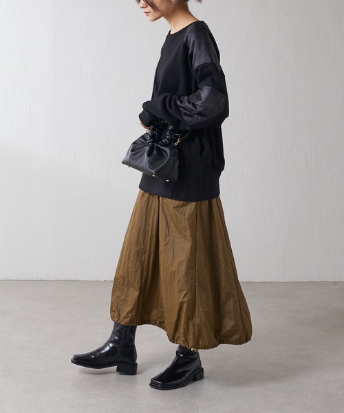 Lui's（ルイス）の「ミリタリーデザイン裏毛プルオーバー（スウェット・レディース・ブラック/ベージュ/カーキ・FREE）」の21枚目の写真