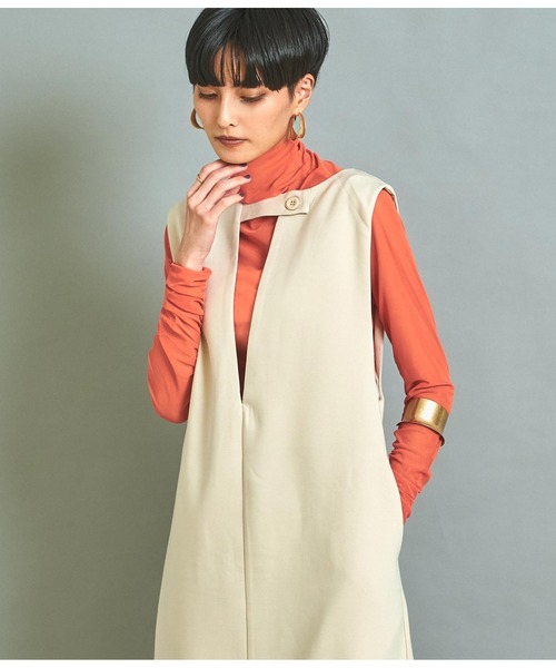 Settimissimo（セッティミッシモ）の「2WAY深Vネックワンピース（ワンピース・レディース・ブラック/アイボリー・FREE）」の7枚目の写真