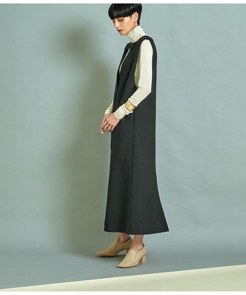 Settimissimo（セッティミッシモ）の「2WAY深Vネックワンピース（ワンピース・レディース・ブラック/アイボリー・FREE）」の11枚目の写真