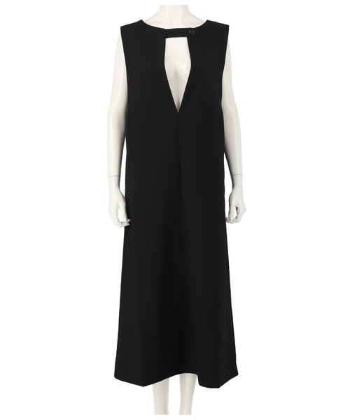 Settimissimo（セッティミッシモ）の「2WAY深Vネックワンピース（ワンピース・レディース・ブラック/アイボリー・FREE）」の6枚目の写真