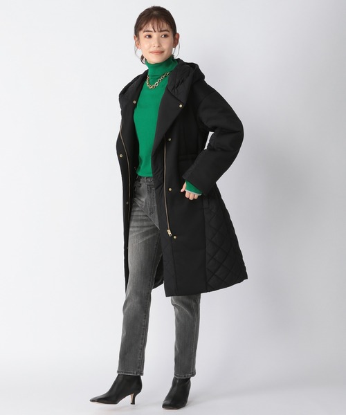 BARNYARDSTORM（バンヤードストーム）の「BARNYARDSTORM / キルティングドッキングコート（ブルゾン・レディース・ブラック/ネイビー・1/2/0/00）」の7枚目の写真