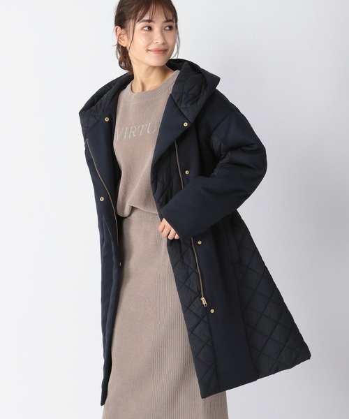 BARNYARDSTORM（バンヤードストーム）の「BARNYARDSTORM / キルティングドッキングコート（ブルゾン・レディース・ブラック/ネイビー・1/2/0/00）」の4枚目の写真