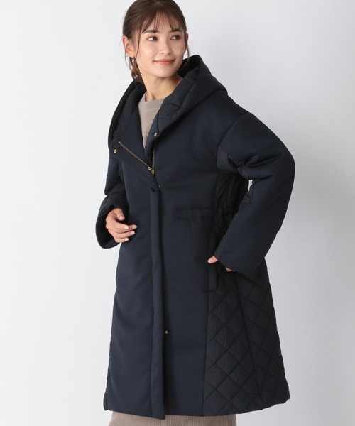BARNYARDSTORM（バンヤードストーム）の「BARNYARDSTORM / キルティングドッキングコート（ブルゾン・レディース・ブラック/ネイビー・1/2/0/00）」の14枚目の写真