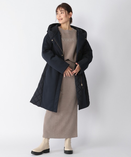 BARNYARDSTORM（バンヤードストーム）の「BARNYARDSTORM / キルティングドッキングコート（ブルゾン・レディース・ブラック/ネイビー・1/2/0/00）」の11枚目の写真