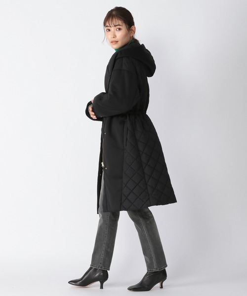 BARNYARDSTORM（バンヤードストーム）の「BARNYARDSTORM / キルティングドッキングコート（ブルゾン・レディース・ブラック/ネイビー・1/2/0/00）」の10枚目の写真