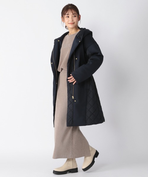 BARNYARDSTORM（バンヤードストーム）の「BARNYARDSTORM / キルティングドッキングコート（ブルゾン・レディース・ブラック/ネイビー・1/2/0/00）」の22枚目の写真