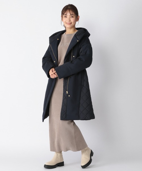 BARNYARDSTORM（バンヤードストーム）の「BARNYARDSTORM / キルティングドッキングコート（ブルゾン・レディース・ブラック/ネイビー・1/2/0/00）」の19枚目の写真