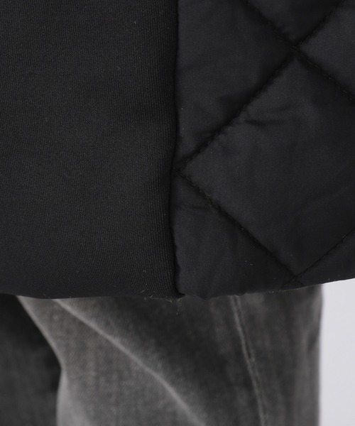 BARNYARDSTORM（バンヤードストーム）の「BARNYARDSTORM / キルティングドッキングコート（ブルゾン・レディース・ブラック/ネイビー・1/2/0/00）」の9枚目の写真