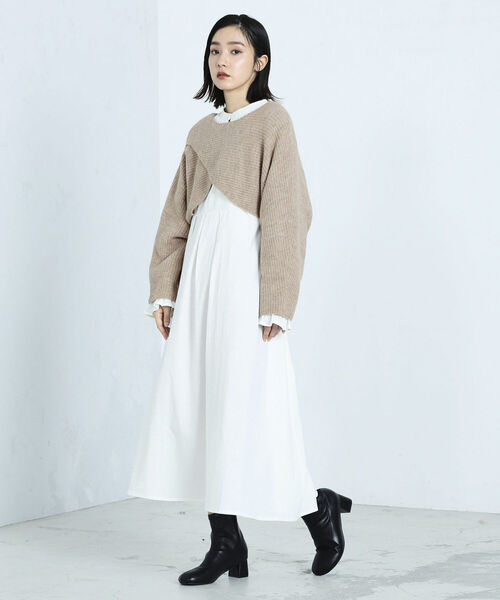 fredy emue（フレディエミュ）の「ストレッチヒールショートブーツ（ブーツ・レディース・ブラック/ライトグリーン/アイボリー・S/M/L）」の21枚目の写真