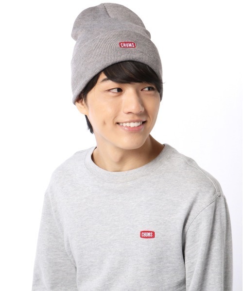 CHUMS（チャムス）の「【CHUMS】Knit Cap CHUMS Logo（ニットキャップ/ビーニー・メンズ・ヘザーグレー/ネイビー/ブラック・FREE）」の6枚目の写真