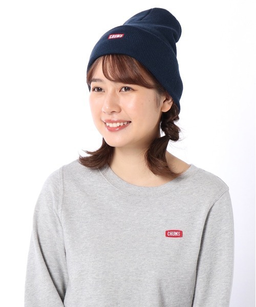 CHUMS（チャムス）の「【CHUMS】Knit Cap CHUMS Logo（ニットキャップ/ビーニー・メンズ・ヘザーグレー/ネイビー/ブラック・FREE）」の7枚目の写真