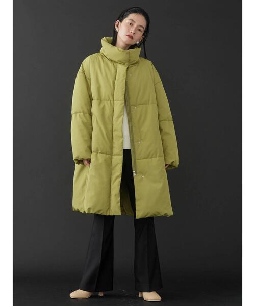 AMERICAN HOLIC（アメリカンホリック）の「あったかハイネック中綿コート（その他アウター・レディース・イエロー/アイボリー・M/L）」の19枚目の写真