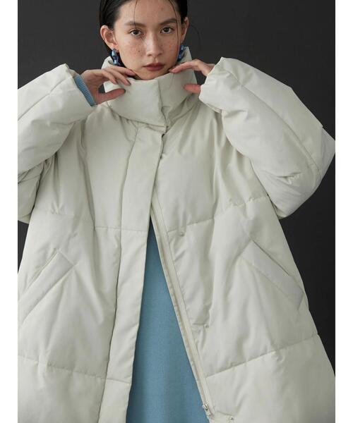 AMERICAN HOLIC（アメリカンホリック）の「あったかハイネック中綿コート（その他アウター・レディース・イエロー/アイボリー・M/L）」の16枚目の写真