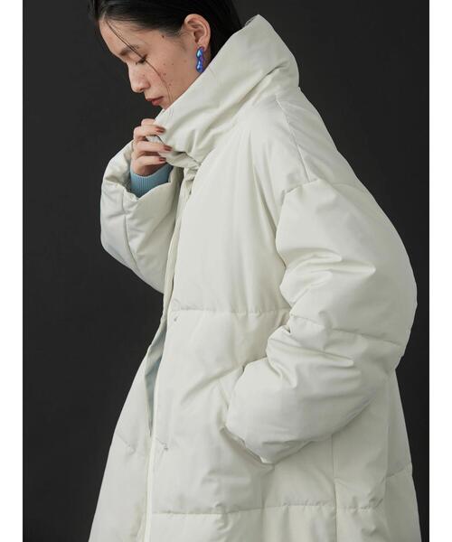 AMERICAN HOLIC（アメリカンホリック）の「あったかハイネック中綿コート（その他アウター・レディース・イエロー/アイボリー・M/L）」の13枚目の写真