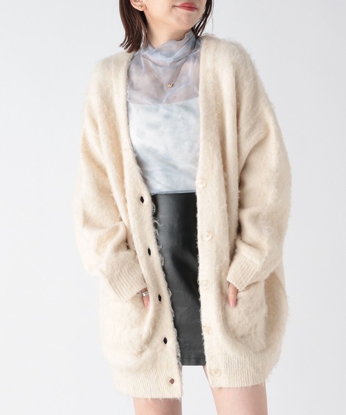 Heather(ヘザー)の「総柄シアーカットソー 173739(Tシャツ/カットソー・レディース・グリーン/ピンク/ブルーグレー・FREE)」の5枚目の写真