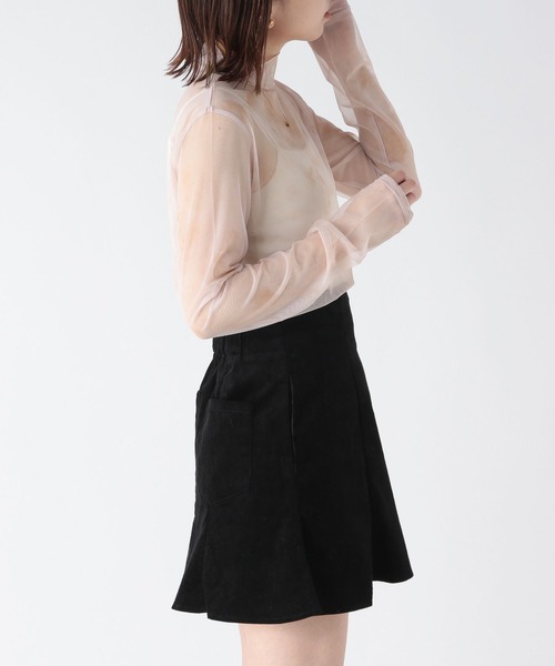Heather(ヘザー)の「総柄シアーカットソー 173739(Tシャツ/カットソー・レディース・グリーン/ピンク/ブルーグレー・FREE)」の8枚目の写真