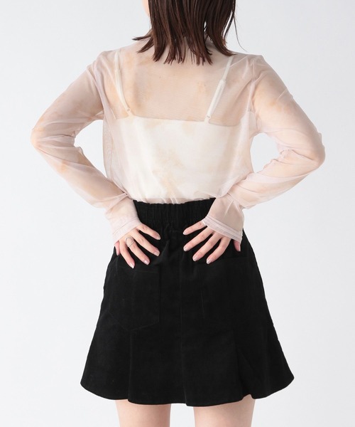 Heather(ヘザー)の「総柄シアーカットソー 173739(Tシャツ/カットソー・レディース・グリーン/ピンク/ブルーグレー・FREE)」の9枚目の写真