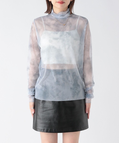 Heather(ヘザー)の「総柄シアーカットソー 173739(Tシャツ/カットソー・レディース・グリーン/ピンク/ブルーグレー・FREE)」の14枚目の写真