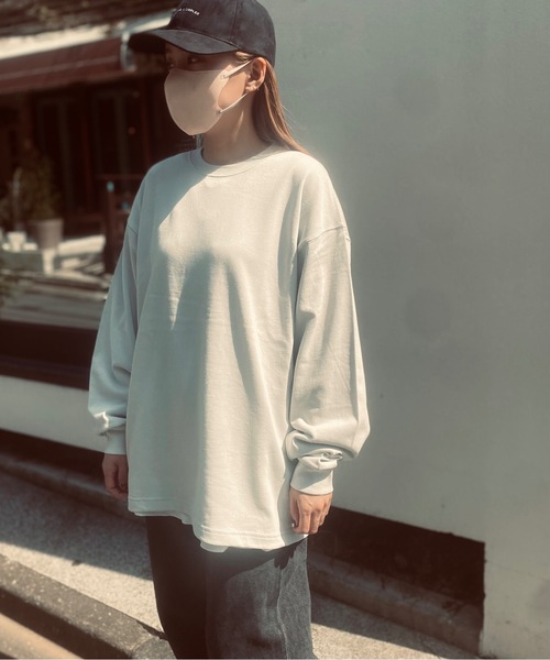 United Athle(ユナイテッドアスレ)の「United Athle / 9.1オンス マグナムウェイト ビッグシルエット ロングスリーブ Tシャツ(2.1インチリブ) / 4422(Tシャツ/カットソー・メンズ・ブラック/ナチュラル/カーキ/ホワイト/ブルー・X-LARGE/LARGE/MEDIUM)」の11枚目の写真