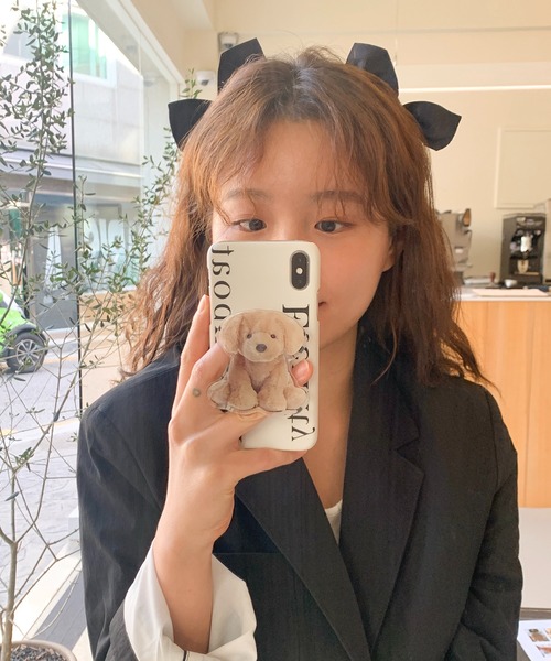 cream creme（クリームクレーム）の「ベロアリボンヘアクリップ（ヘアピン・レディース・ブラック・FREE）」の2枚目の写真