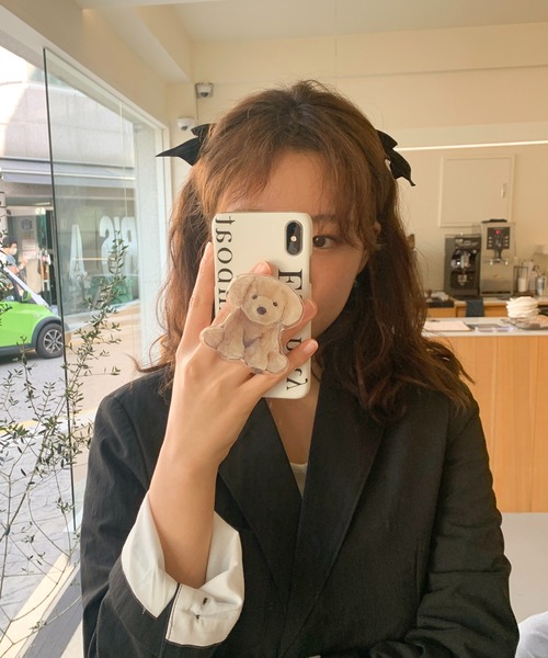 cream creme（クリームクレーム）の「ベロアリボンヘアクリップ（ヘアピン・レディース・ブラック・FREE）」の7枚目の写真