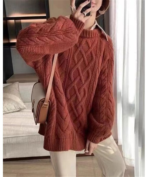 Ritzy（リッツィー）の「ケーブル編みボリュームニット（ニット