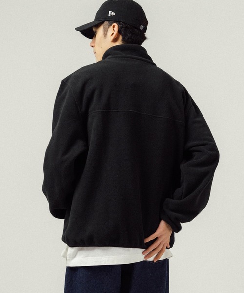 Ressaca（レサーカ）の「オーバーサイズ マイクロフリース スナップボタンスタンドカラープルオーバー（スウェット・メンズ・ブラック/オートミール/モカ/グリーン・M/L）」の6枚目の写真