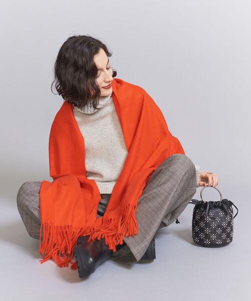 BEAUTY&YOUTH UNITED ARROWS（ビューティーアンドユースユナイテッドアローズ）の「ソリッド ソフト ストール（ストール/ショール・レディース・ベージュ/レッド/オフホワイト/コバルトブルー・FREE）」の21枚目の写真