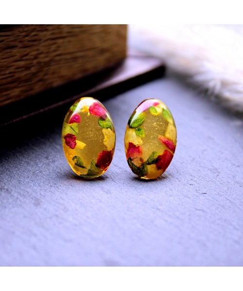 tone(トーン)の「【Willija】金属アレルギー対応《F.mirrors collection》フラワーピアス大(MA)(ピアス(両耳用)・レディース・その他4/その他6/その他1/その他2/その他3/その他5/その他7・FREE)」の2枚目の写真