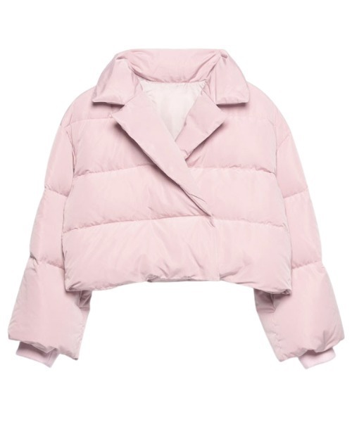 EIMY ISTOIRE（エイミーイストワール）の「ボリュームショートダウンジャケット（ダウンジャケット/コート・レディース・ブラック/アイボリー/グリーン系その他/ピンク・FREE）」の8枚目の写真