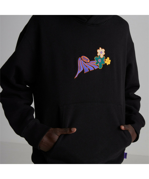 PUMA（プーマ）の「PUMA プーマ メンズ PUMA x PERKS AND MINI フーディー PUMA x P.A.M. Hoodie（スウェット・メンズ・グリーン/ブラック・X-LARGE/X-SMALL/SMALL/LARGE）」の3枚目の写真