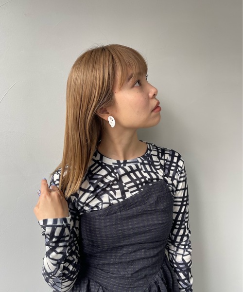 SANSeLF(サンセルフ)の「white asymmetry pierce【SANSeLF】sanak23s006(ピアス(両耳用)・レディース・A/B・FREE)」の13枚目の写真