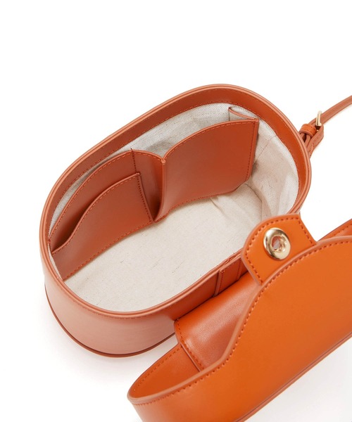 TREASURE TOPKAPI（トレジャートプカピ）の「【雑誌掲載】【TREASURE TOPKAPI】 バンブーハンドル クラシック バニティ バッグ（ハンドバッグ・レディース・オレンジ/ブラウン/ブラック・FREE）」の7枚目の写真